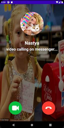 Vedio Call from NASTYA 📱 Vedio   Call 'Simulation screenshot 3