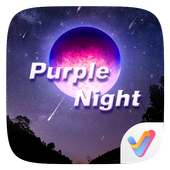 Purple Night 3D V Launcher Theme on 9Apps