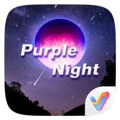 Purple Night 3D V Launcher Theme v1.0