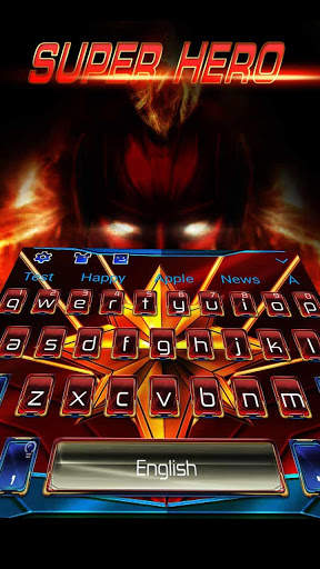 Nobel Marvel Warrior Hero Keyboard Theme screenshot 2