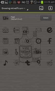 drawing wine GO launcher theme screenshot 4