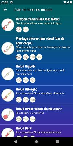 Fishing Knots - Nœuds de pêche screenshot 1