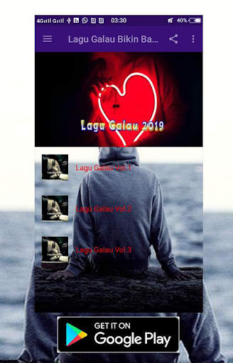 Lagu Galau Bikin Baper Terbaru 3 تصوير الشاشة