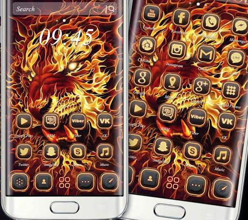 Red Fire Lion Theme screenshot 1