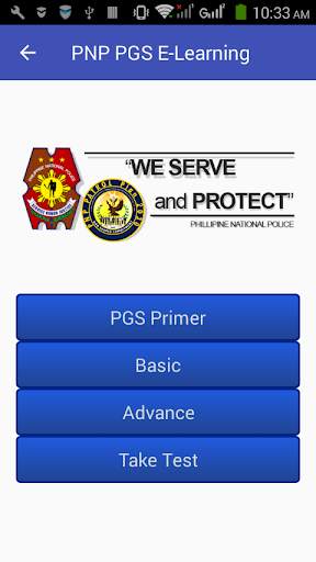 PNP PGS E-Learning screenshot 1