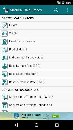 Medical Calculators screenshot 1