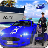 Police Airplane Transport: Ship Driving icon