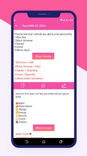 Dare Games 2021 Messages & Questions with Answer screenshot 5