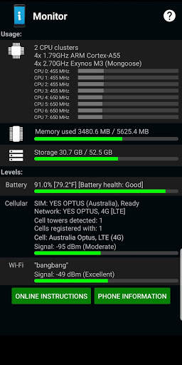 Informations du téléphone (Phone information) screenshot 6