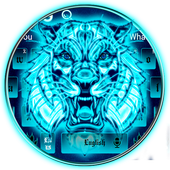 Neon Tiger Keyboard icon