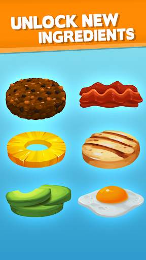 Sky Burger 🍔 Endless Hamburger Stacking Food Game screenshot 9