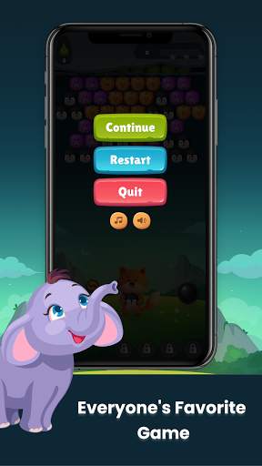 Angry animal pop bubble shooter screenshot 5