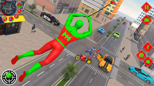 Flying Superhero Spider Games screenshot 7