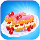 cooking games : raspberry eclairs logo