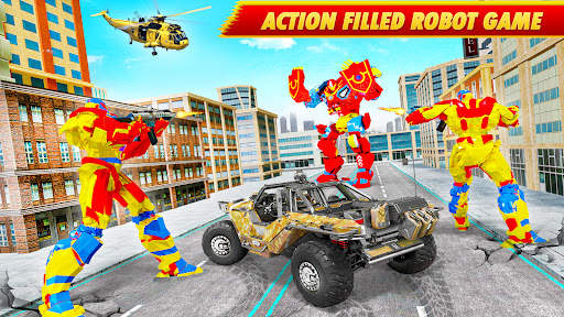 Wild Tiger Robot Car Game screenshot 2