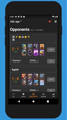 Lddr - Clash stats for ladder screenshot 5