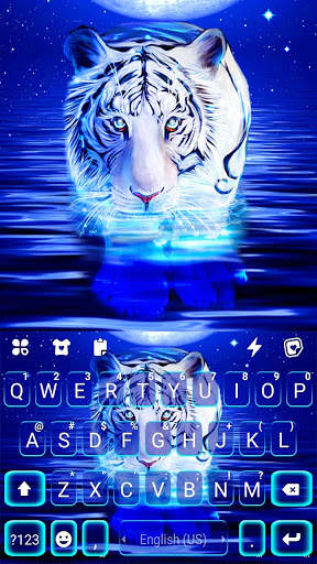 Neon Tiger 2 Keyboard Background screenshot 5