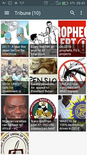 Nigeria Newspapers 5 تصوير الشاشة