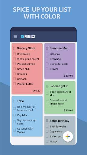 Grocery Shopping List - BudList screenshot 2