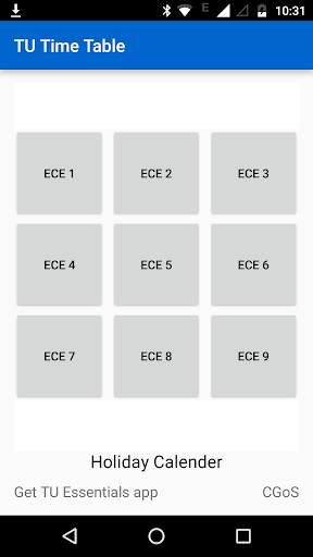 TU Time Table 1 تصوير الشاشة