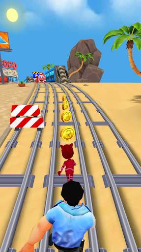 Subway Hero Masks :3D Adventure Run Blue Dash game screenshot 1