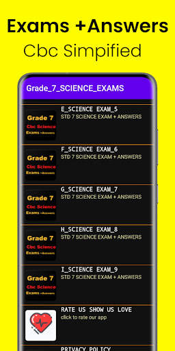 Grade 7 Cbc Science Exams  Ans screenshot 3