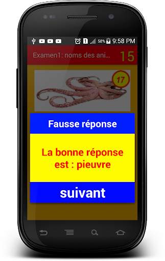 Examen 1 : noms des animaux screenshot 5