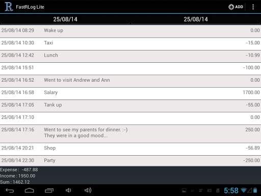 Expenses screenshot 6