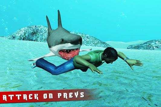 Angry Shark Simulator Game 3D screenshot 1