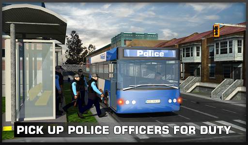 Coach Bus Police Transport 3D screenshot 7