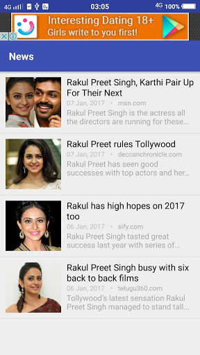 Rakul Preet Singh Fan App screenshot 3