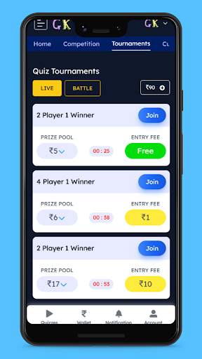 GyanOK - Play Quiz Earn Money स्क्रीनशॉट 3