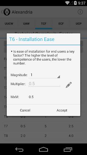 Use Case Points App screenshot 8
