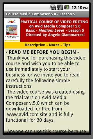 Course Media Composer 5 app.5 screenshot 2
