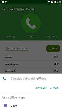 Sri Lanka Dialing Codes screenshot 5