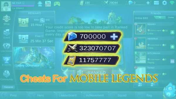 Cheats Mobile Legends screenshot 1