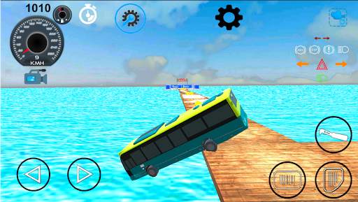 Bus driving simulator. Bus impossible stunts game screenshot 6