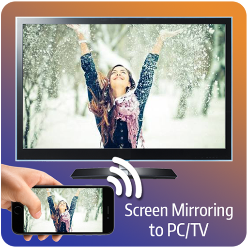 Screen mirroring Mobile to PC/TV icon