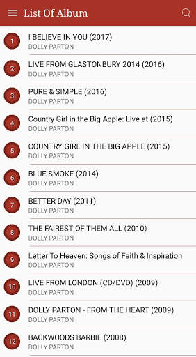 All DOLLY PARTON Songs Lyrics screenshot 1
