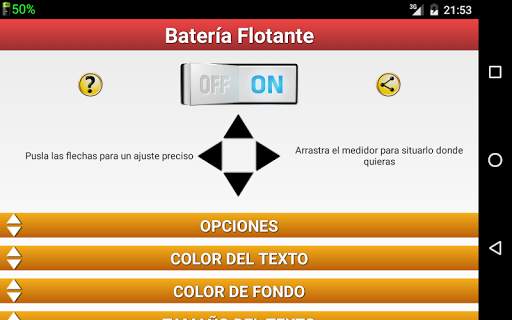 Batería Flotante Porcentaje % screenshot 5