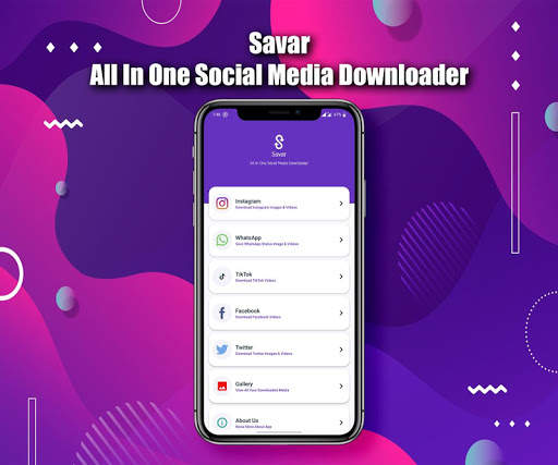 Savar - All In One Social Media Downloader screenshot 1