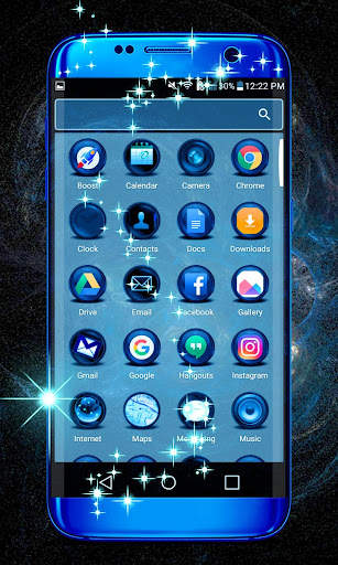 Blue Flame Theme screenshot 2