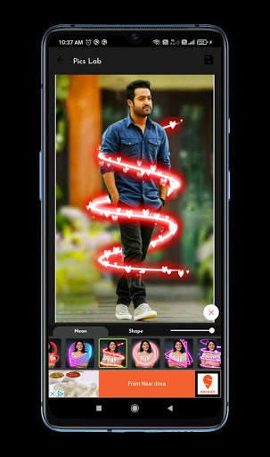 Pics Lab - Photo editing with neon effects screenshot 2