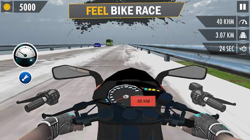 Highway Traffic Bike Rider - Endless Traffic screenshot 3