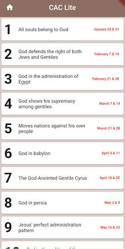 CAC Lite - Sunday School Pamphlet ( Updated) screenshot 1