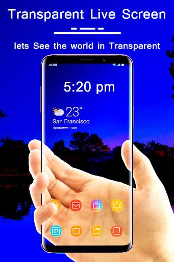 Transparent Live Wallpaper : Transparent screen screenshot 1