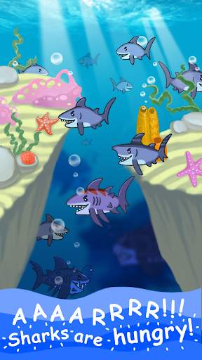 Angry Shark Evolution - fun craft cash tap clicker स्क्रीनशॉट 1