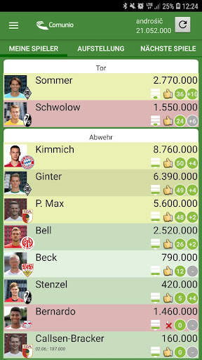 Comunio screenshot 4