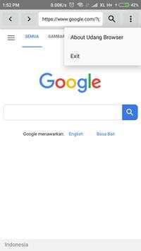 Udang Browser 1.0 screenshot 2