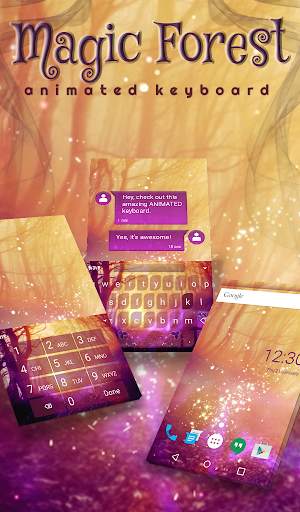 Magic Forest Animated Keyboard screenshot 1